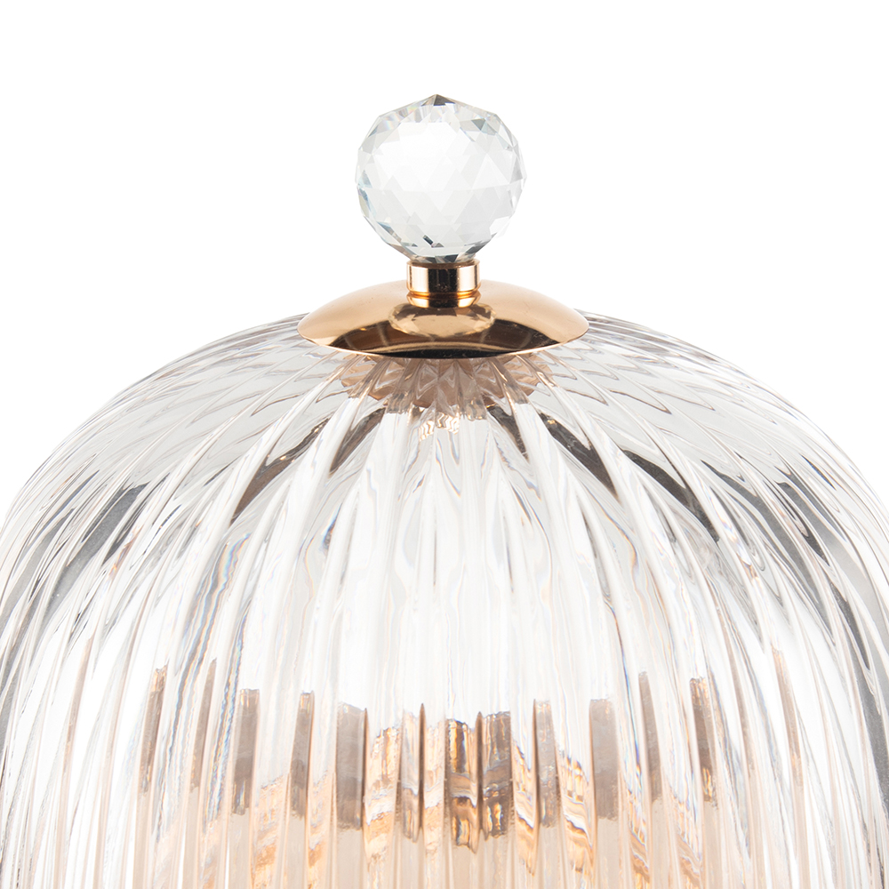 Glass Cake Stand with Dome Lid (H35cm) - Image 3