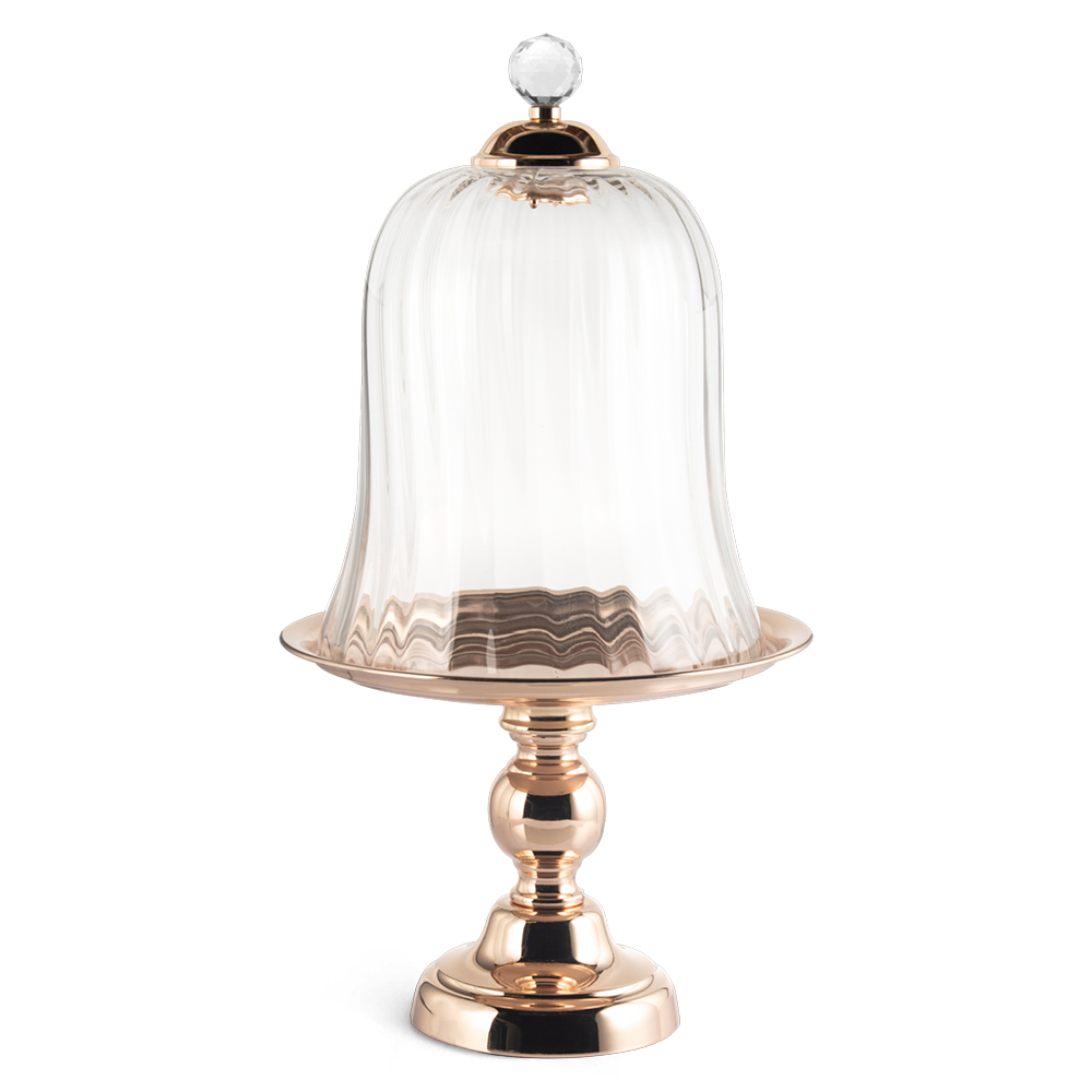 Glass Cake Stand with Dome Lid (H55cm)