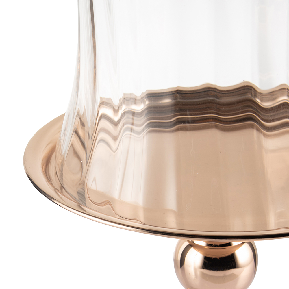 Glass Cake Stand with Dome Lid (H55cm) - Image 6