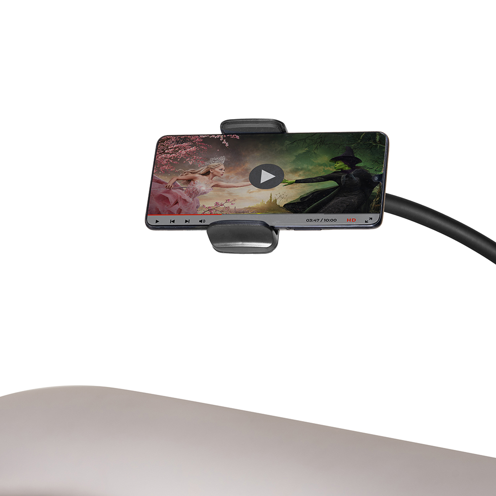 Burl Swivel Rocker Recliner with Phone Holder - Image 18