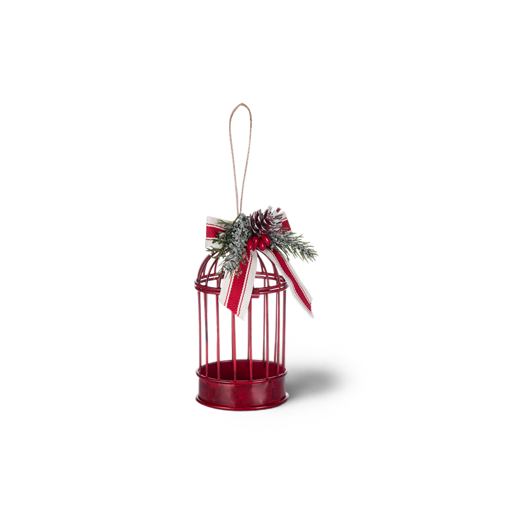 Birdcage Shaped Hanging Ornament (H20.3cm)
