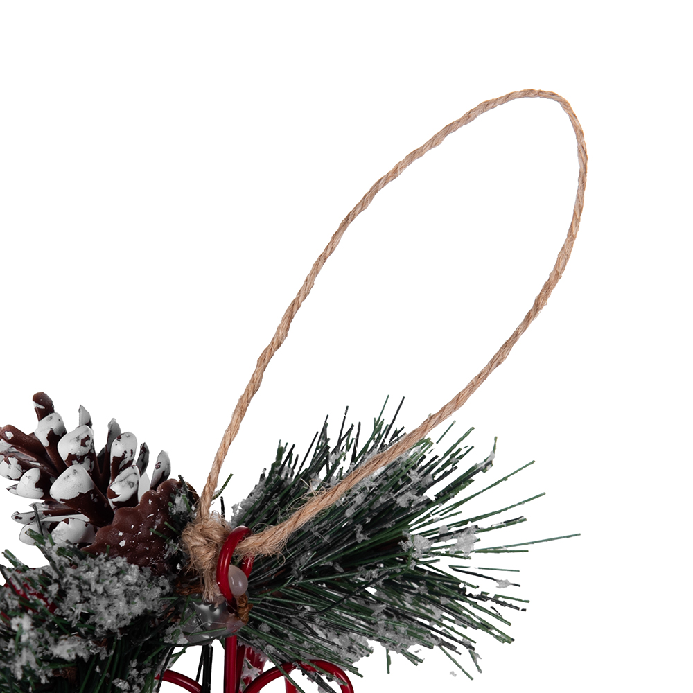 Crown Hanging Ornament with LED Candle Light (H20.8cm) - Image 4