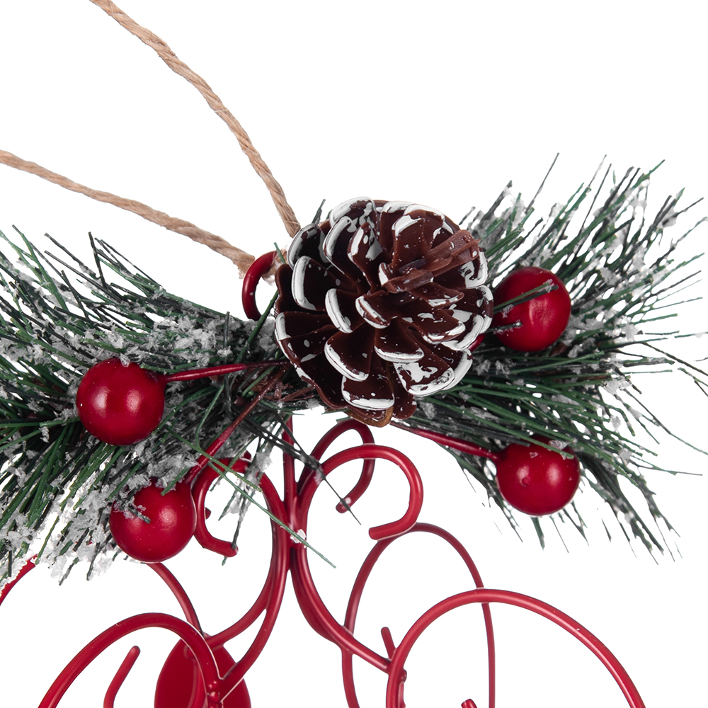 Crown Hanging Ornament with LED Candle Light (H20.8cm) - Image 5