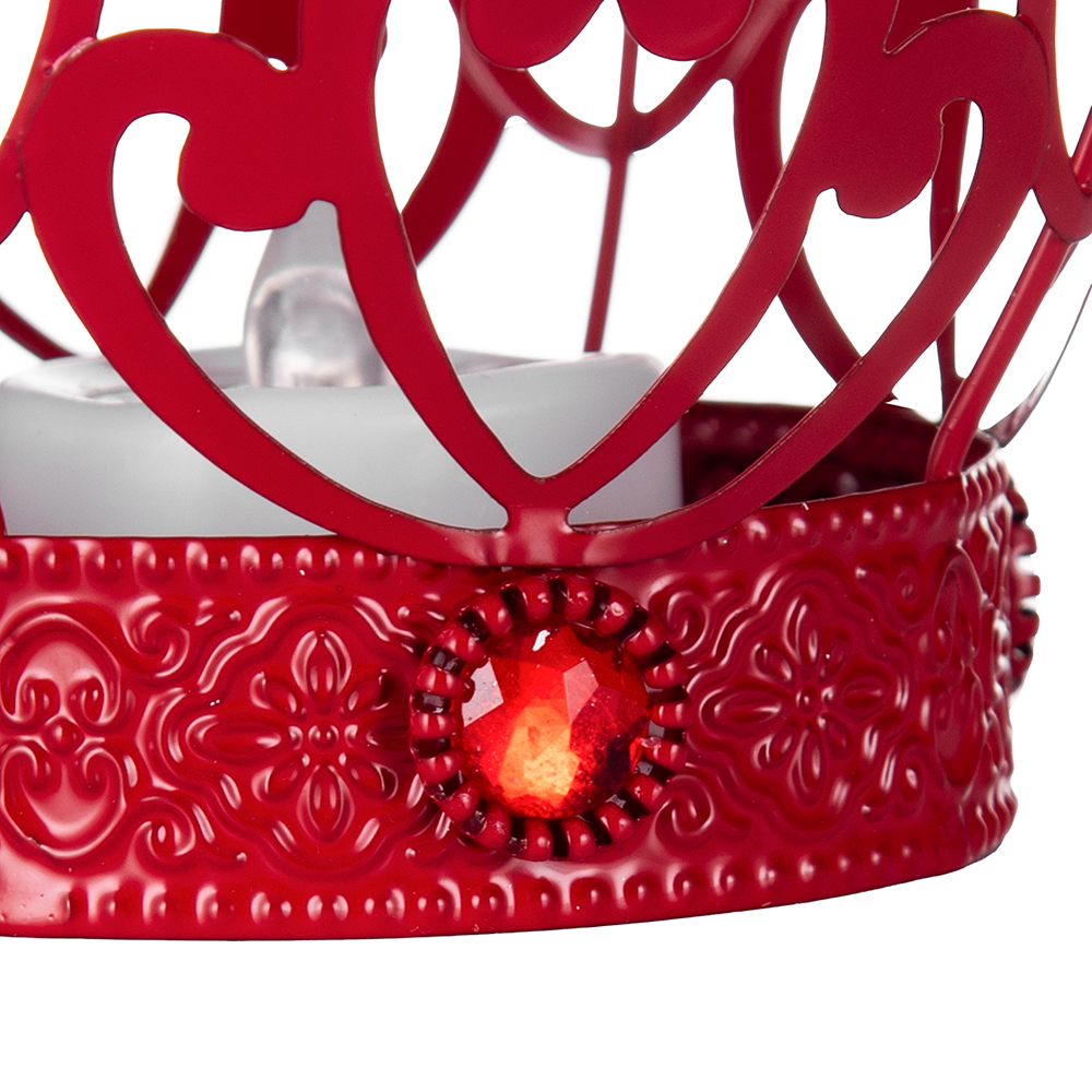 Crown Hanging Ornament with LED Candle Light (H20.8cm) - Image 6