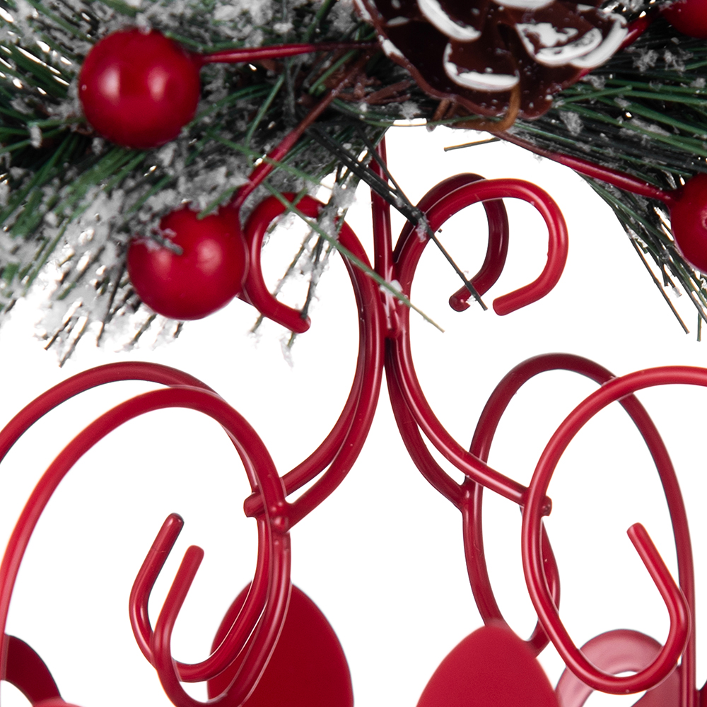 Crown Hanging Ornament with LED Candle Light (H20.8cm) - Image 8