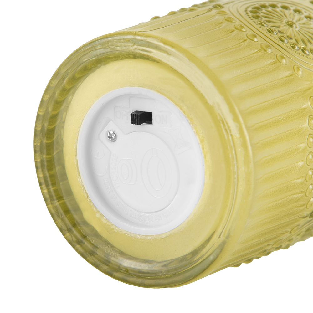 LED Candle in Glass (H10cm) - Image 4