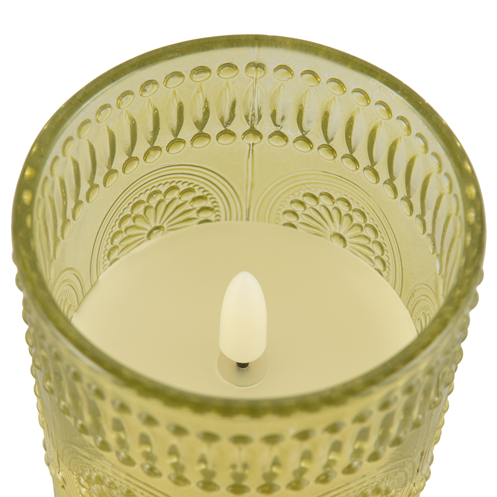 LED Candle in Glass (H10cm) - Image 6