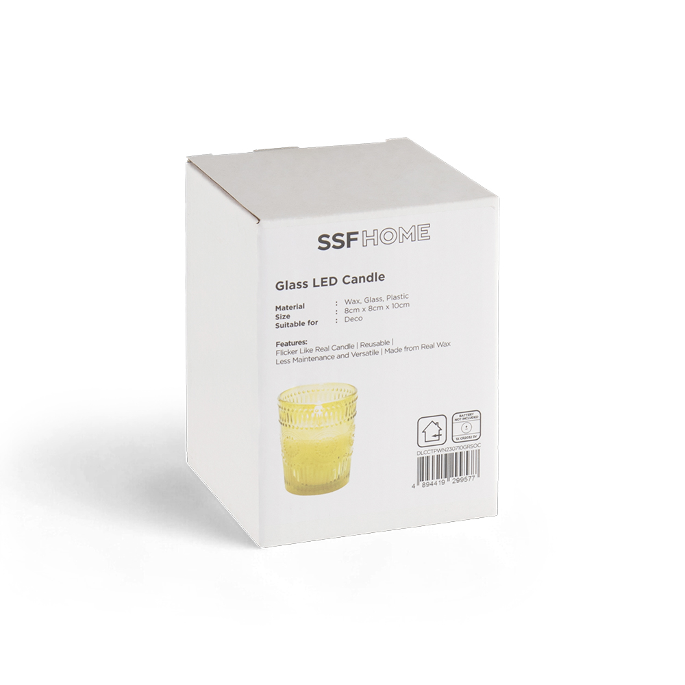 LED Candle in Glass (H10cm) - Image 7