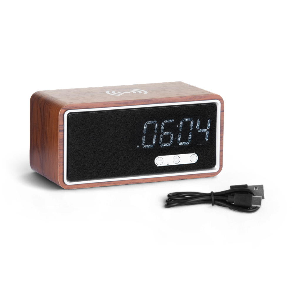 Uhome Alarm Clock Wireless Charger Bluetooth Speaker - Image 4