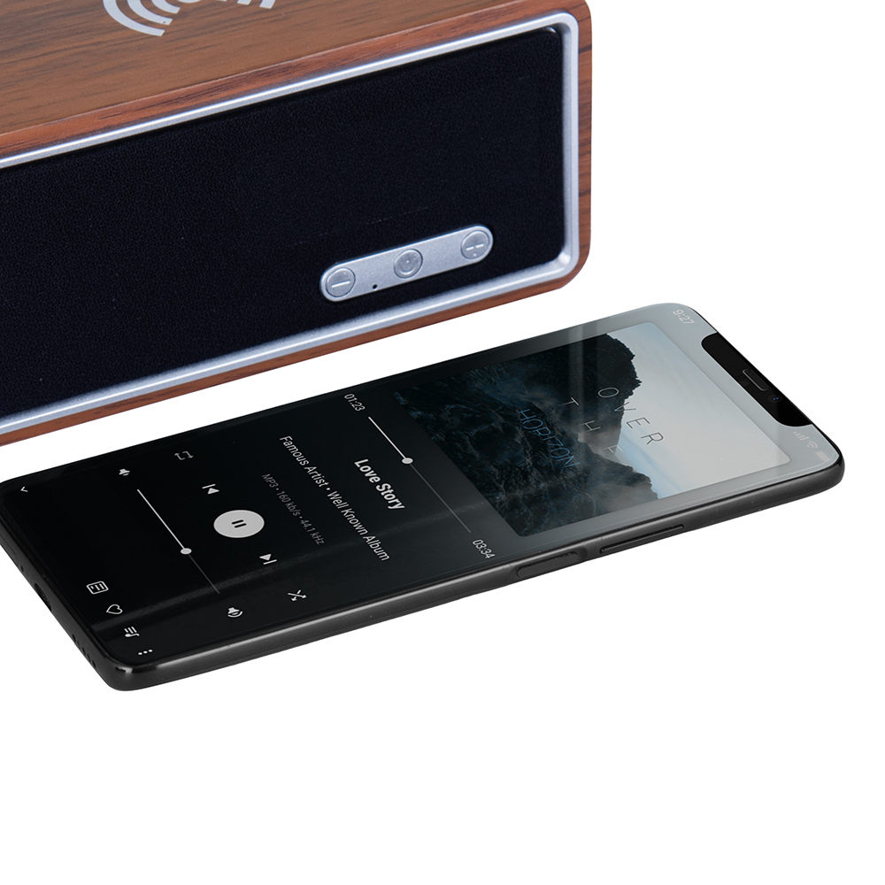 Uhome Alarm Clock Wireless Charger Bluetooth Speaker - Image 9