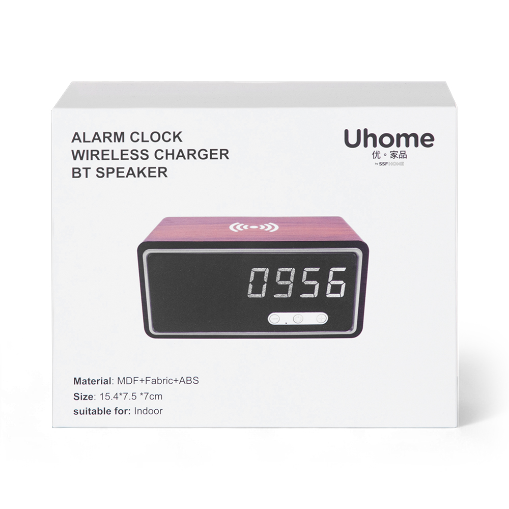Uhome Alarm Clock Wireless Charger Bluetooth Speaker - Image 18