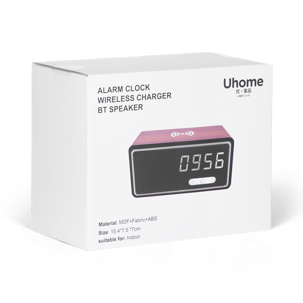 Uhome Alarm Clock Wireless Charger Bluetooth Speaker - Image 17
