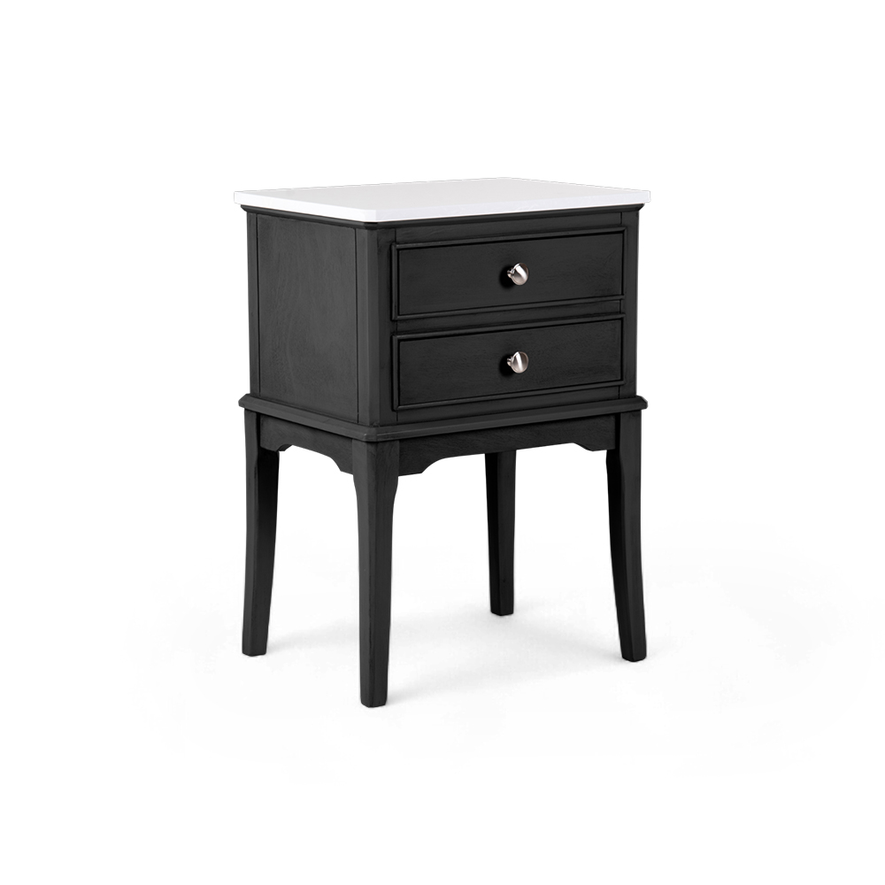 Ruby Marble Top Nightstand (2 Drawers) - Image 13