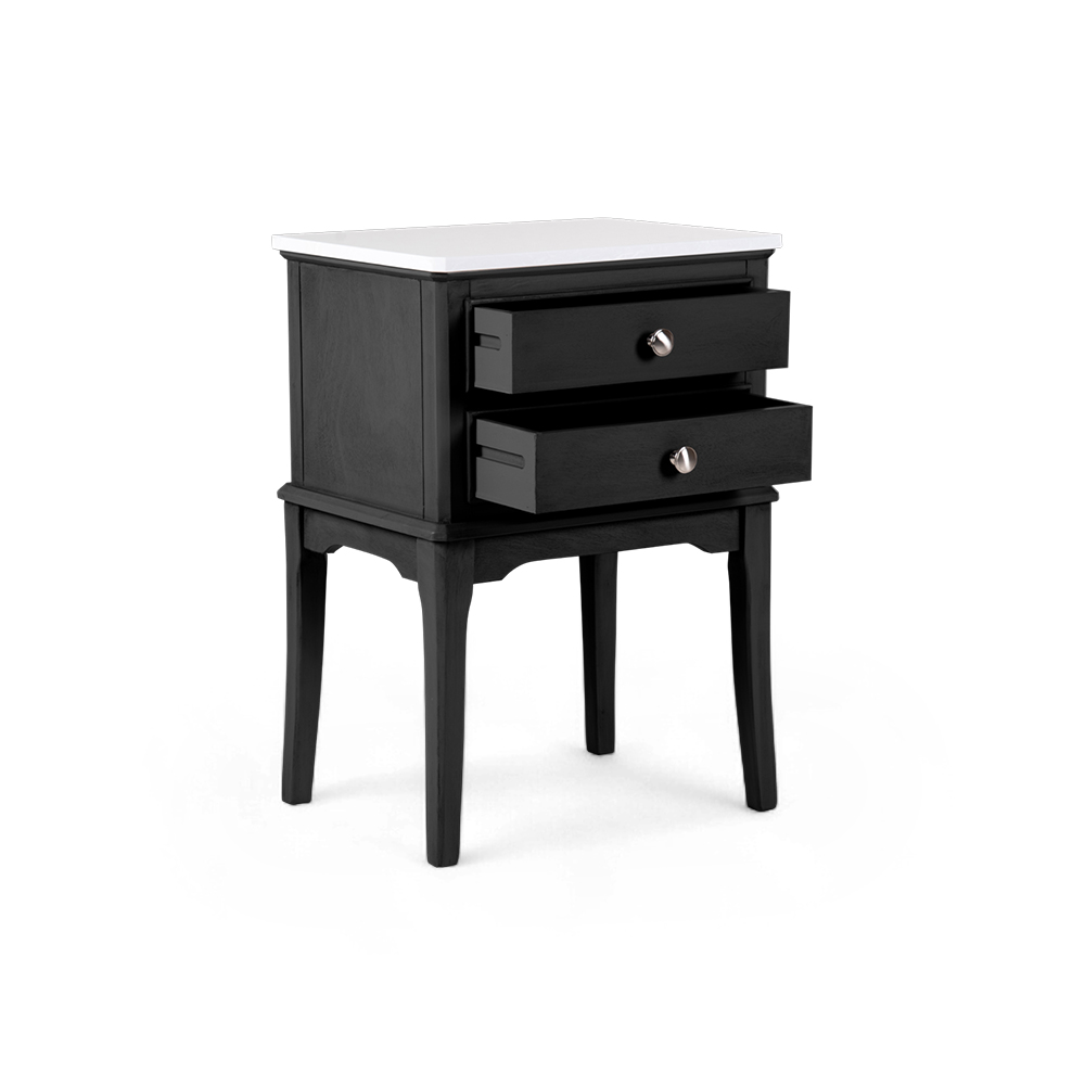 Ruby Marble Top Nightstand (2 Drawers) - Image 14