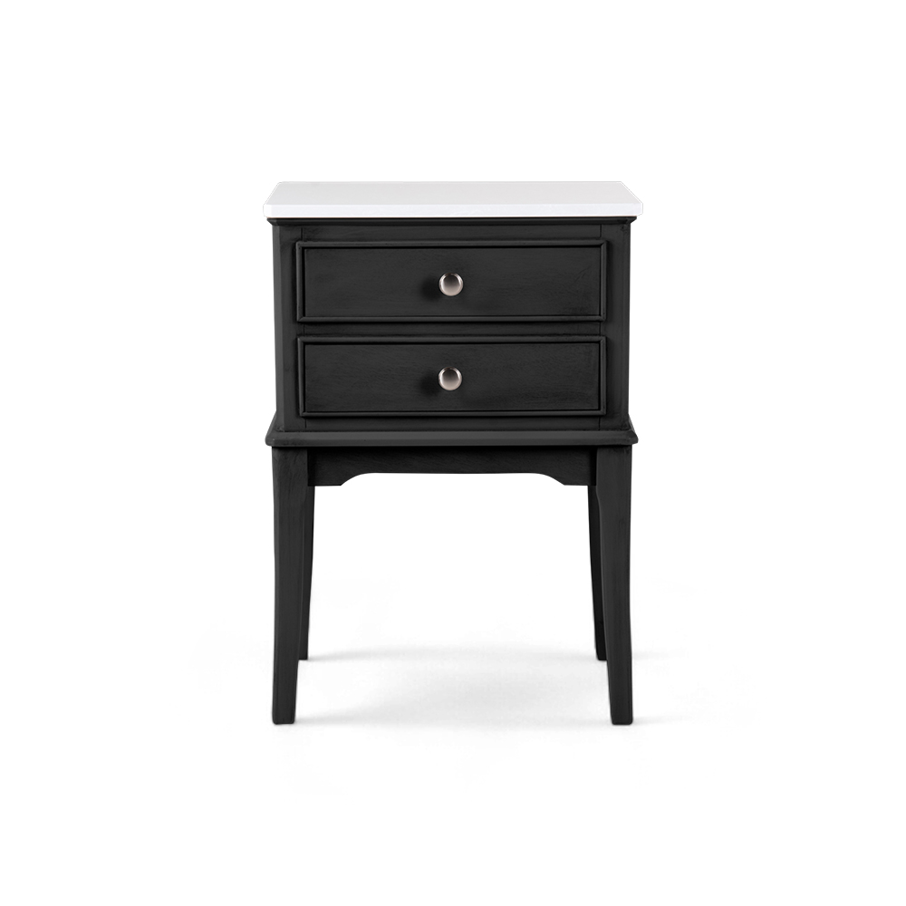 Ruby Marble Top Nightstand (2 Drawers) - Image 16