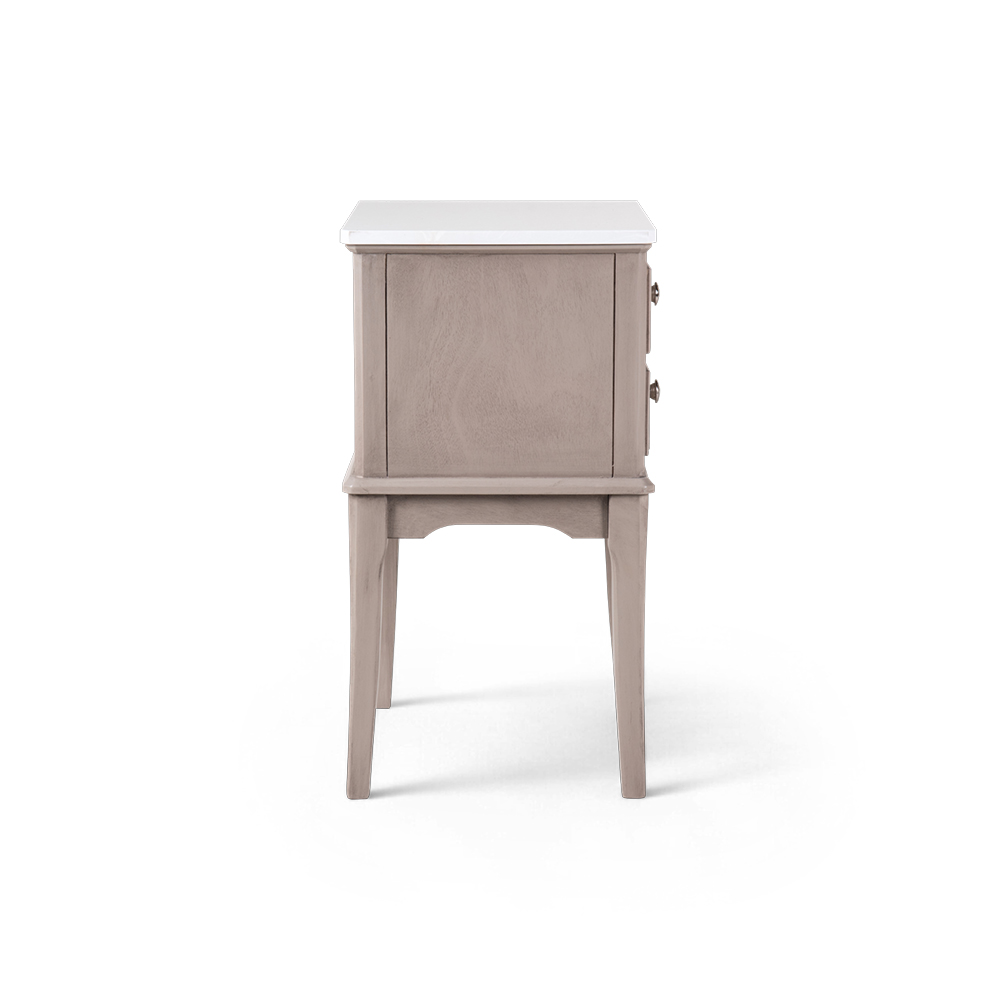Ruby Marble Top Nightstand (2 Drawers) - Image 5