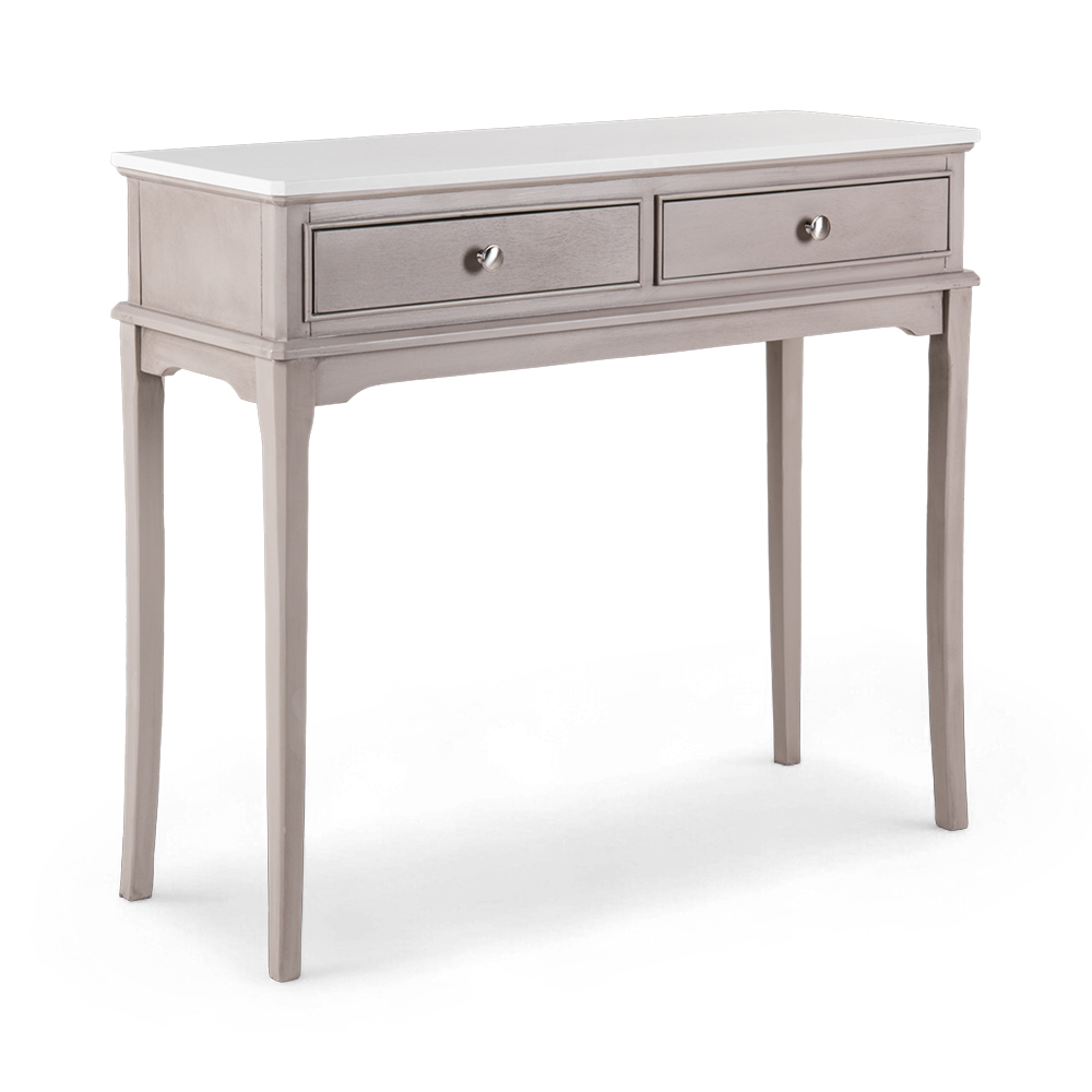 Ruby Marble Top Console Table (2 Drawers)