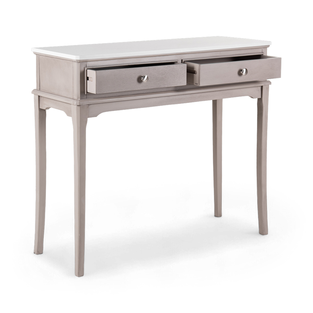 Ruby Marble Top Console Table (2 Drawers) - Image 3