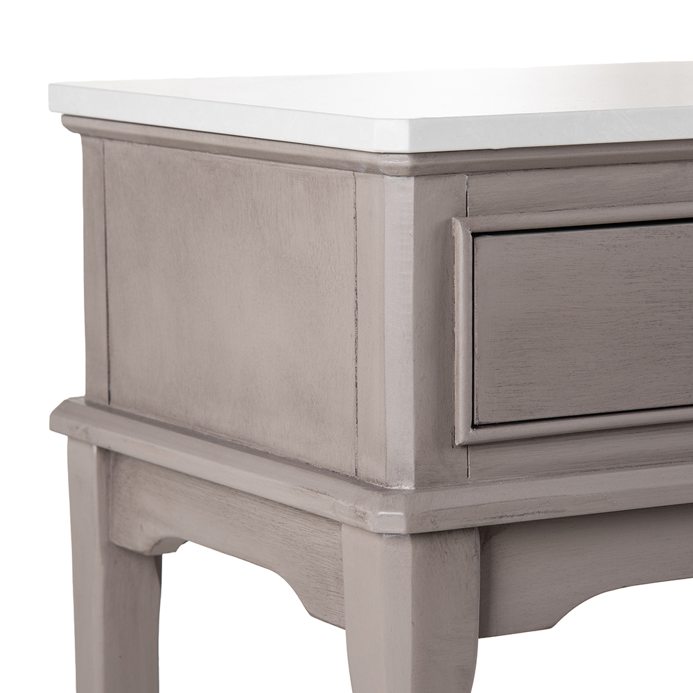 Ruby Marble Top Console Table (2 Drawers) - Image 10