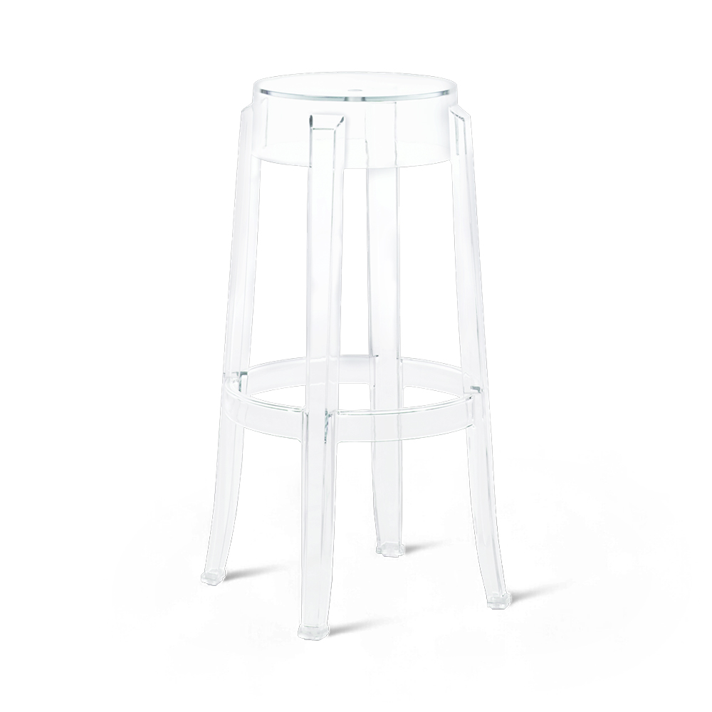 Velora Transparent High Bar Stool