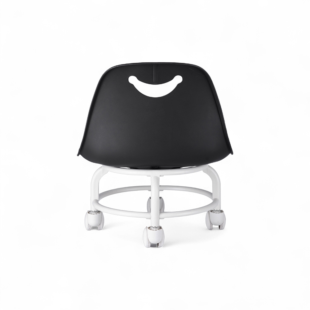 Bona Swivel Low Stool with Wheel - Image 4