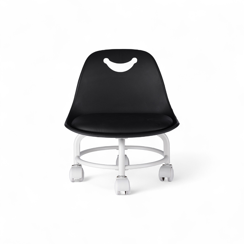 Bona Swivel Low Stool with Wheel - Image 2