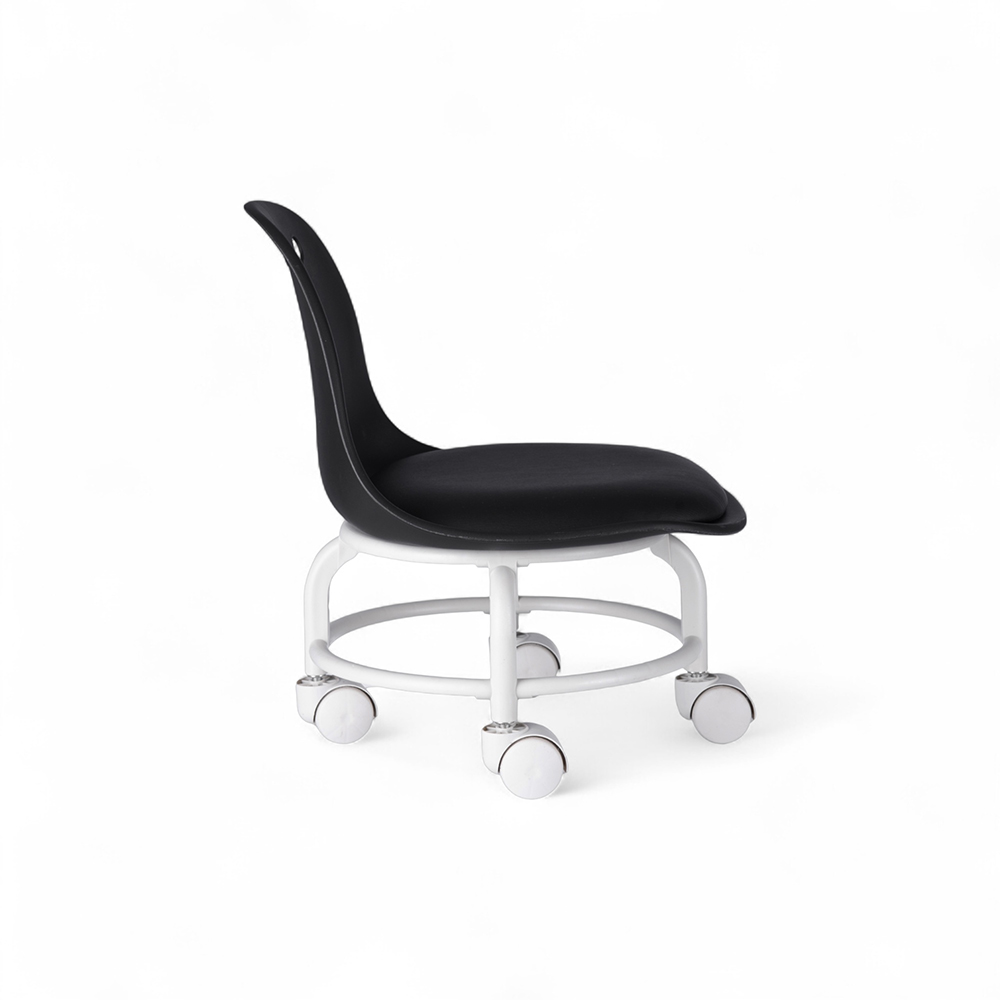 Bona Swivel Low Stool with Wheel - Image 3