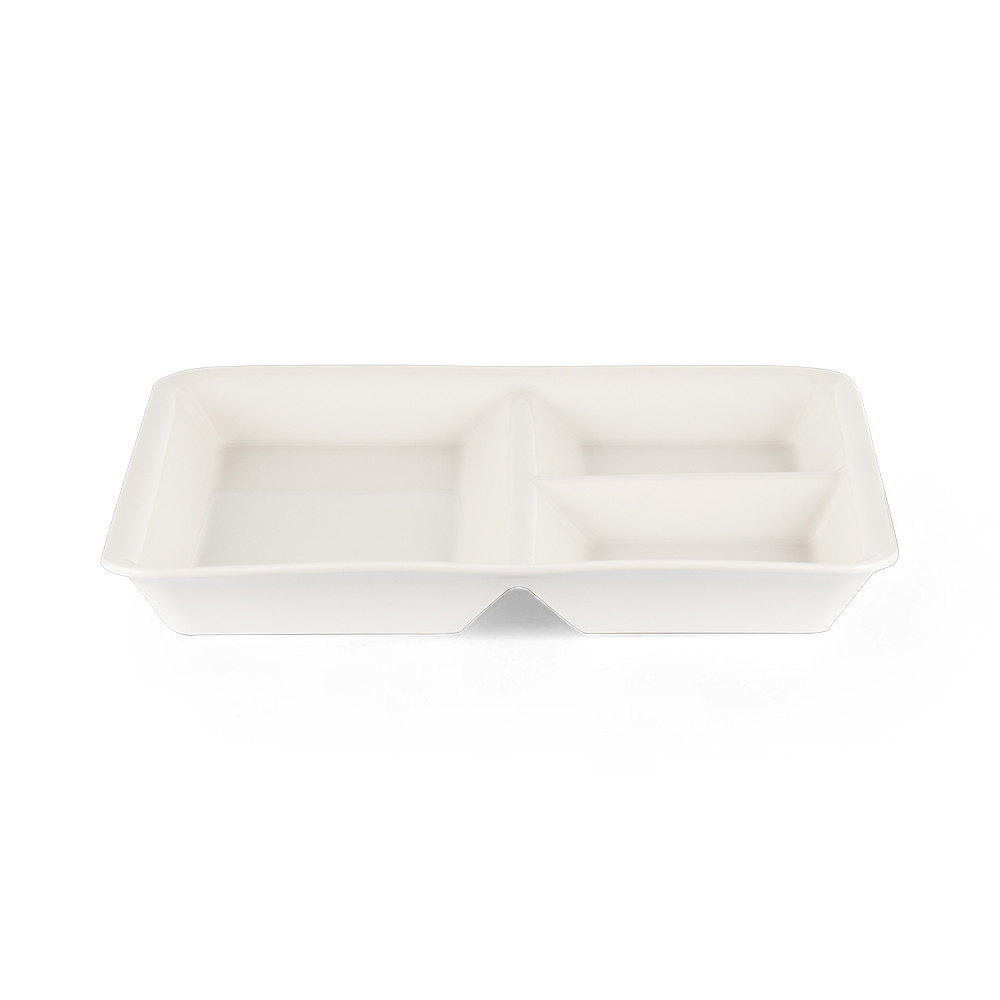 3 Divided Square Serving Platter (W33.5cm) - Image 2