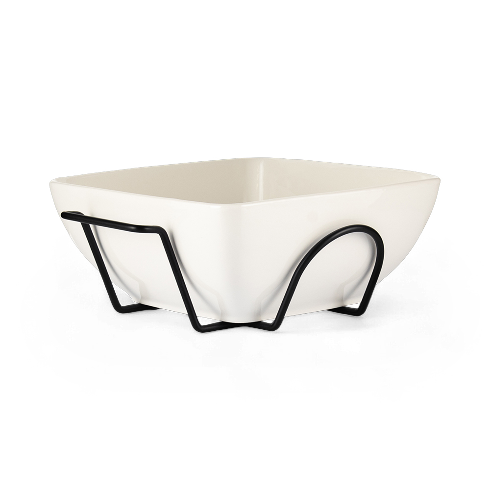 Rectangular Serving Bowl with Stand (W31cm)