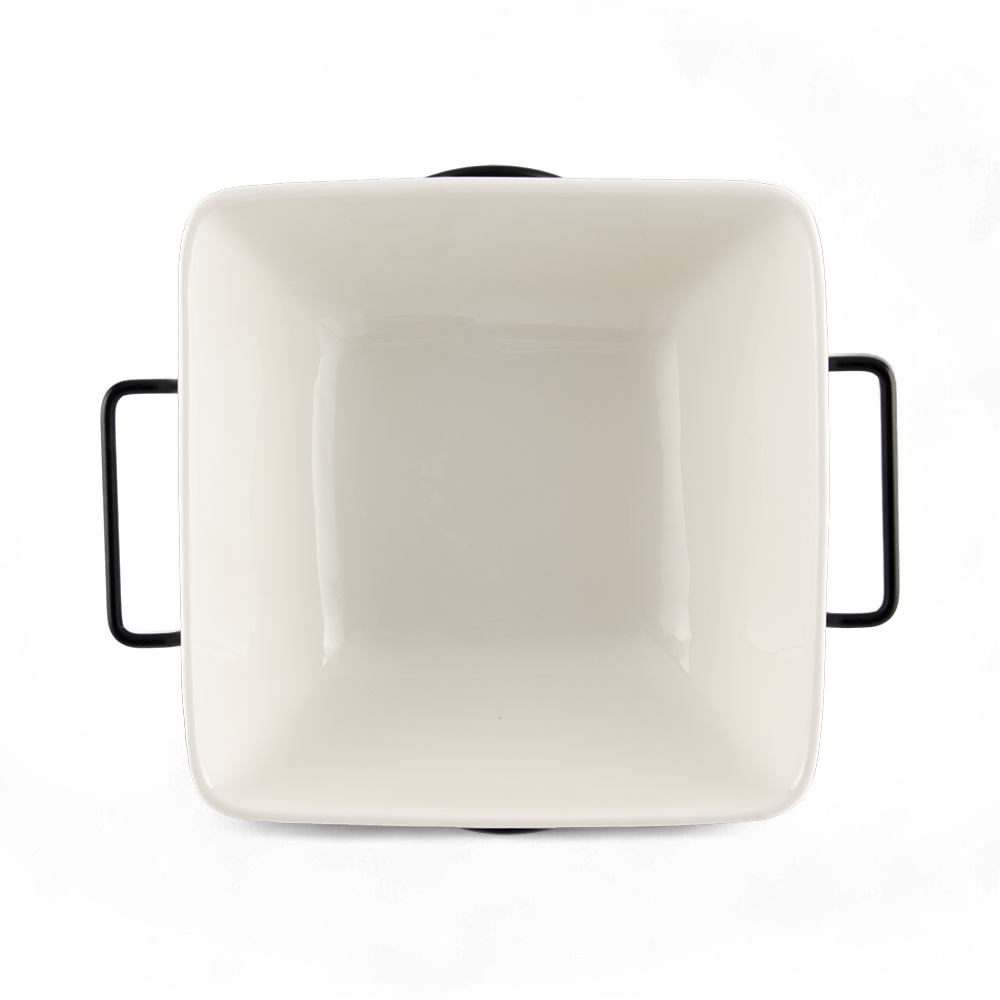 Rectangular Serving Bowl with Stand (W31cm) - Image 3