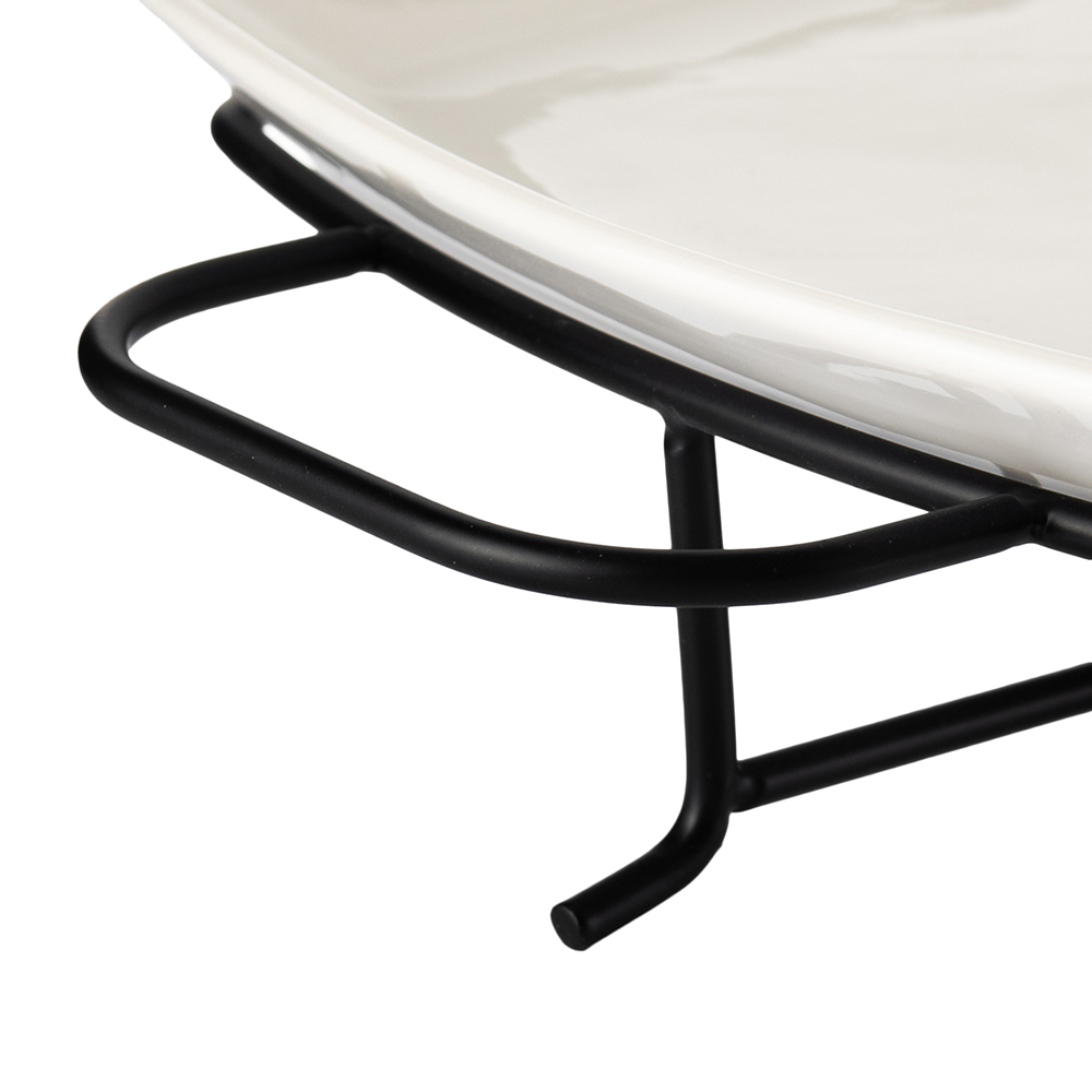 Rectangular Serving Platter with Stand (W46cm) - Image 6