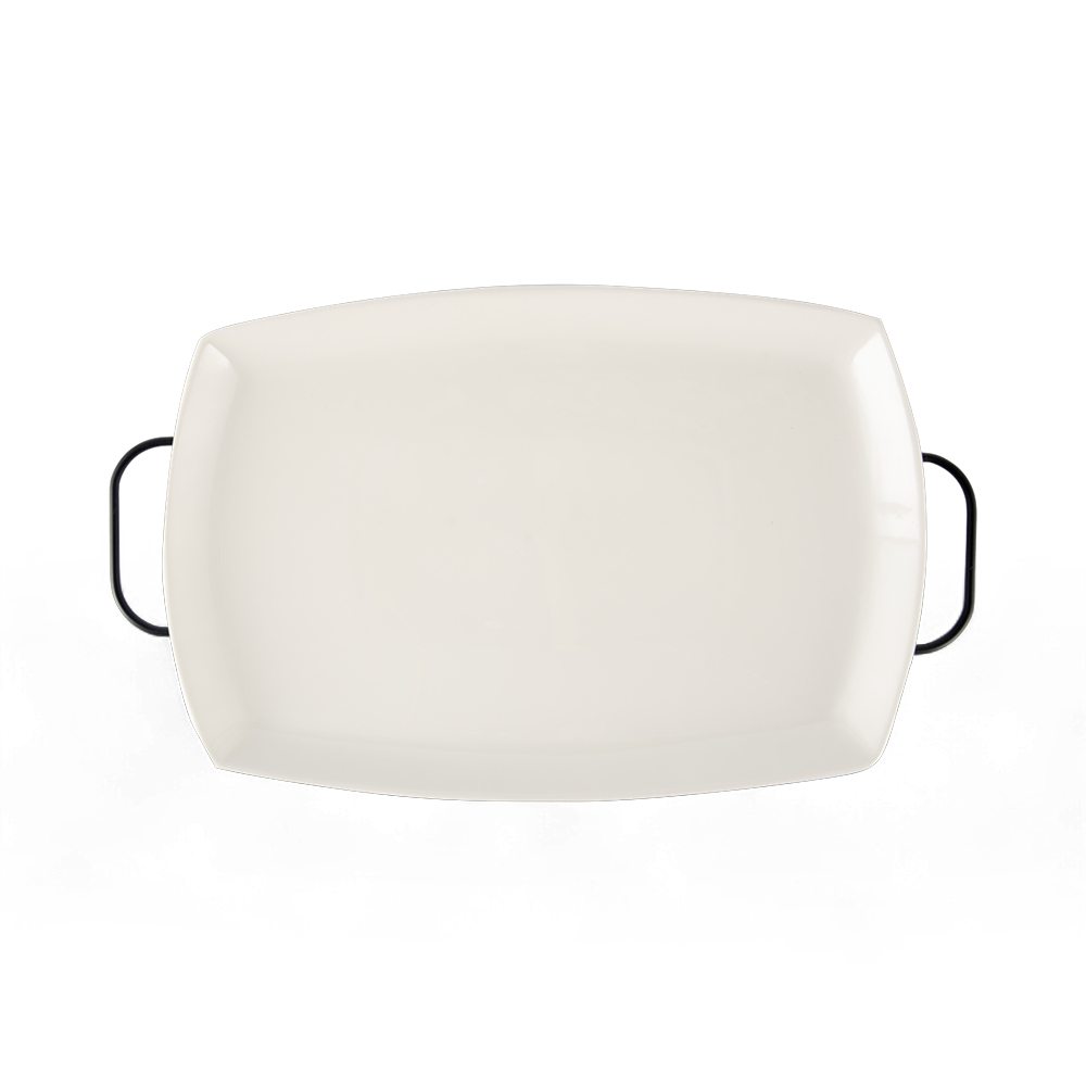 Rectangular Serving Platter with Stand (W46cm) - Image 3