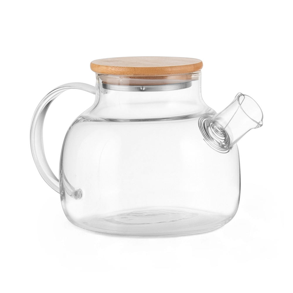 Glass Teapot with Bamboo Lid (1.0L)