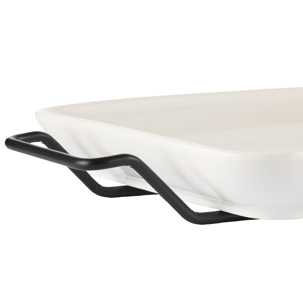Rectangular Serving Platter with Stand (W45.5cm) - Image 8