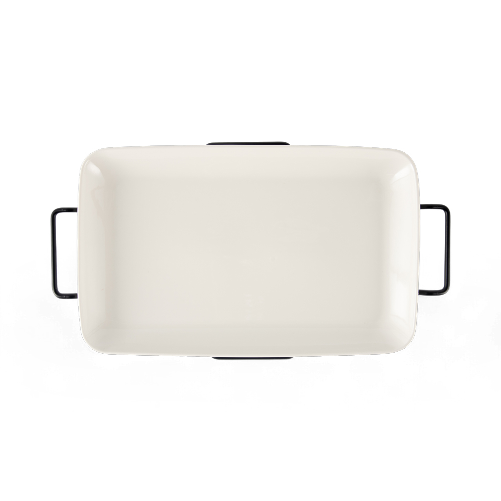 Rectangular Serving Platter with Stand (W45.5cm) - Image 3