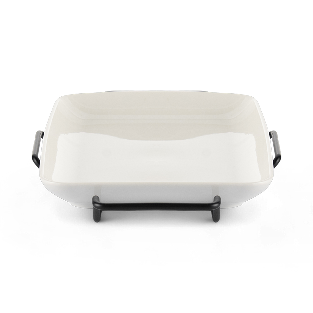 Rectangular Serving Platter with Stand (W40.5cm) - Image 3