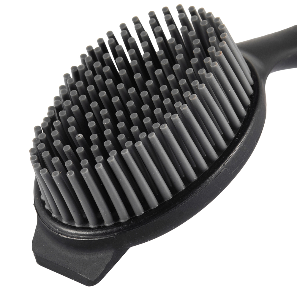 Dish Brush with TPR Bristle Bamboo Handle (H27cm) - Image 6