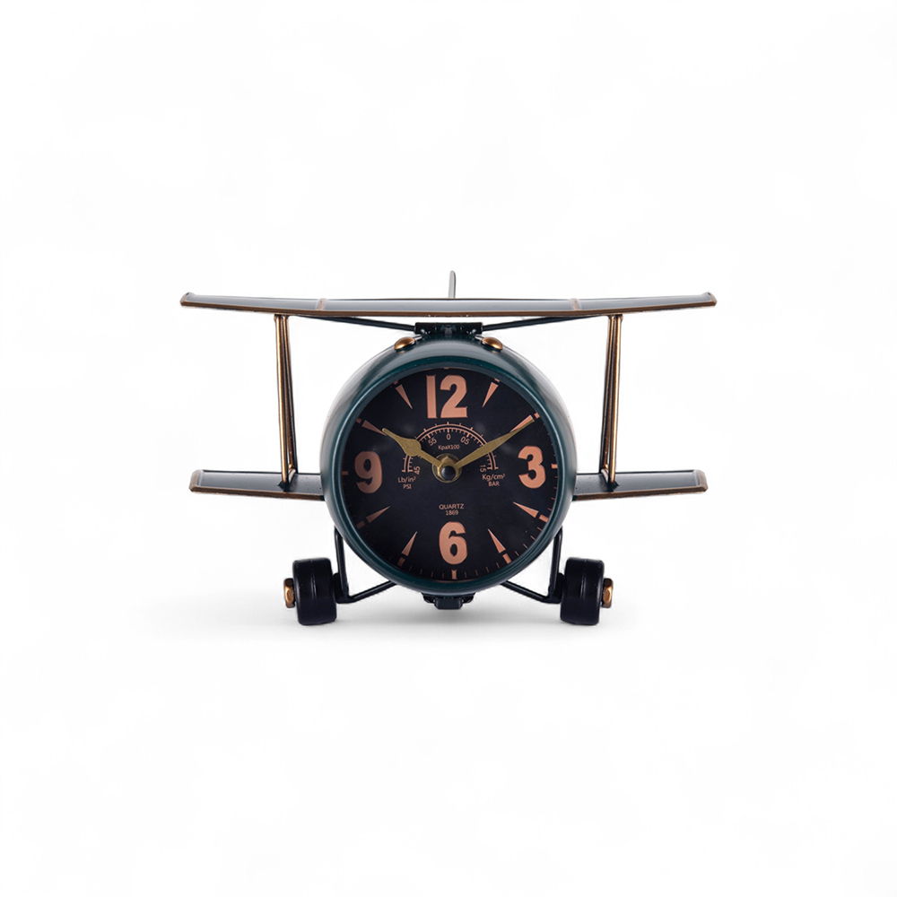 Aeroplane Table Clock (H15cm) - Image 2