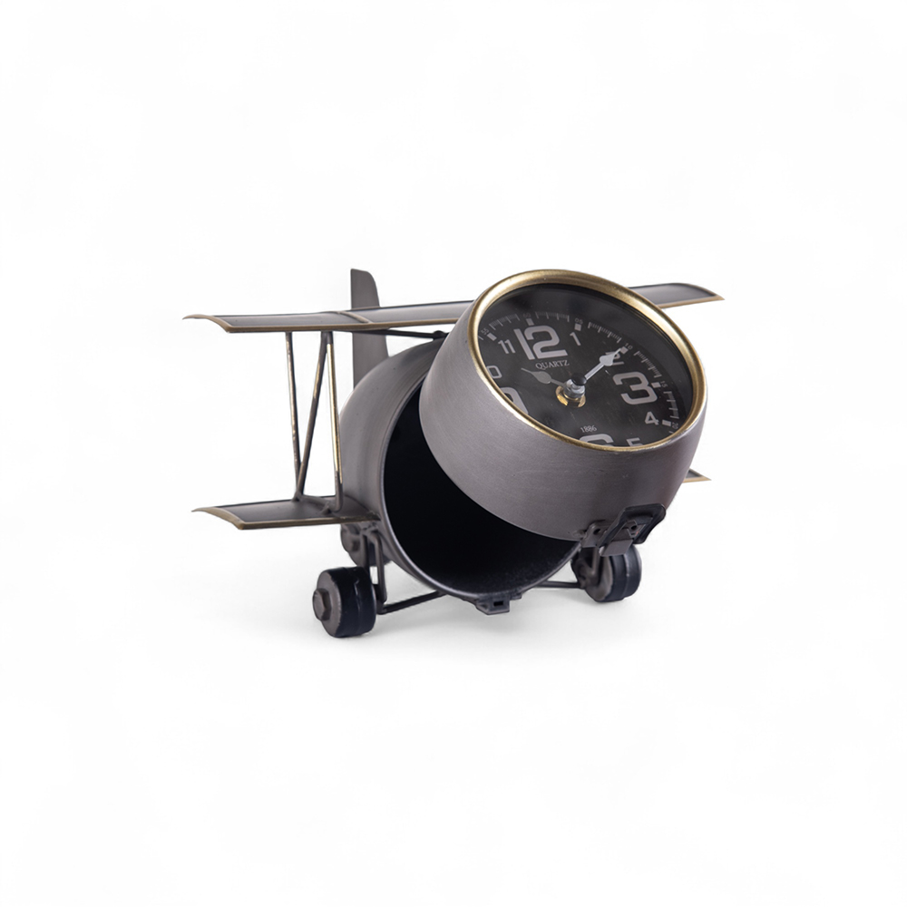 Aeroplane Table Clock (H15cm) - Image 8