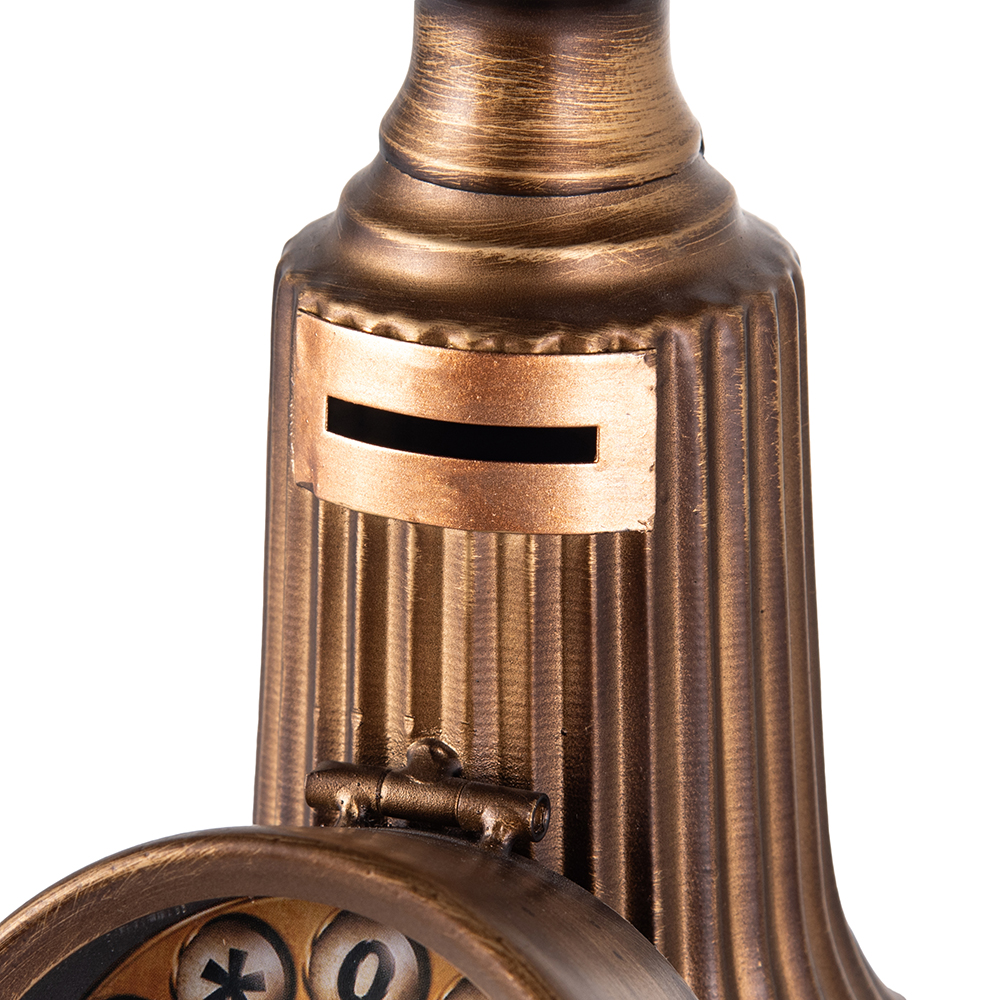 Telephone Table Clock with Coin Bank (H30.5cm) - Image 8
