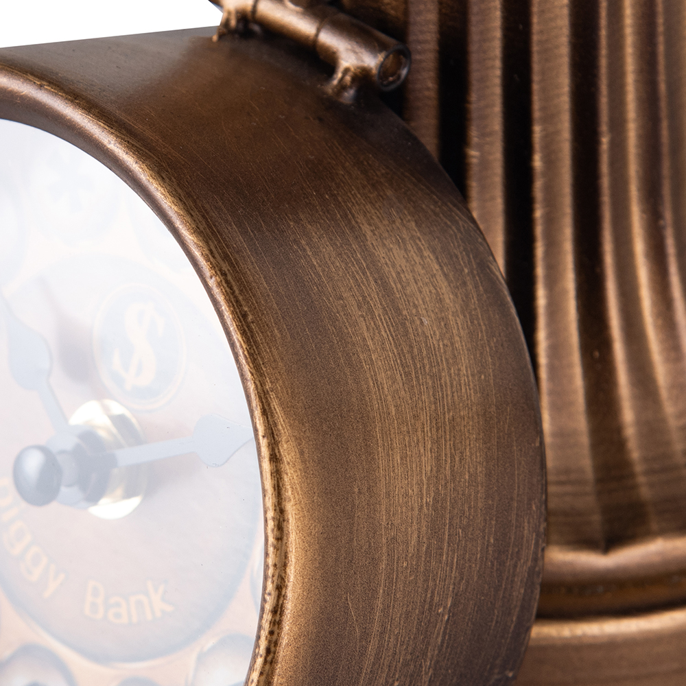 Telephone Table Clock with Coin Bank (H30.5cm) - Image 9