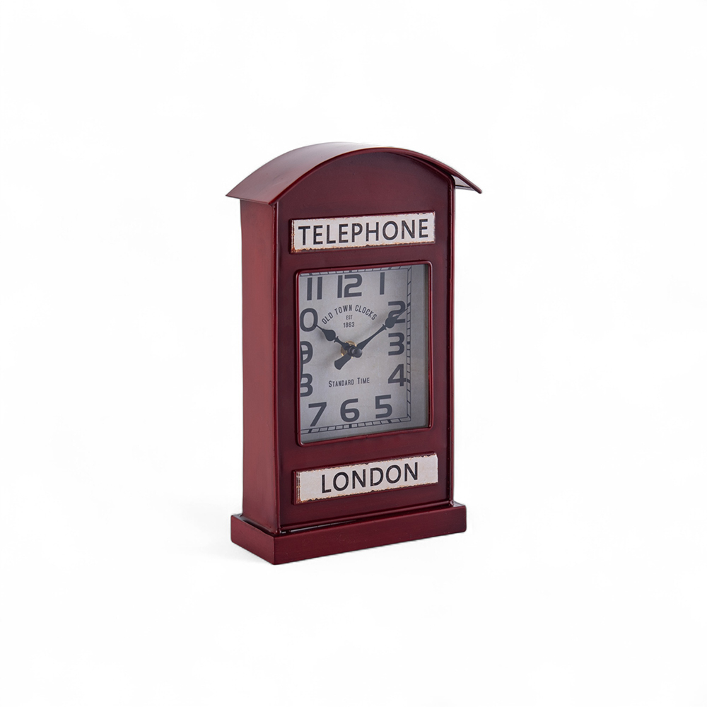 Telephone Booth Table Clock (H29.5cm)