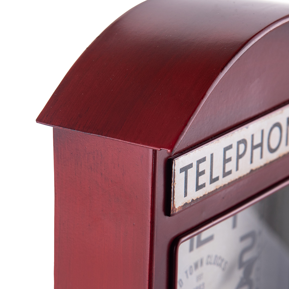 Telephone Booth Table Clock (H29.5cm) - Image 4