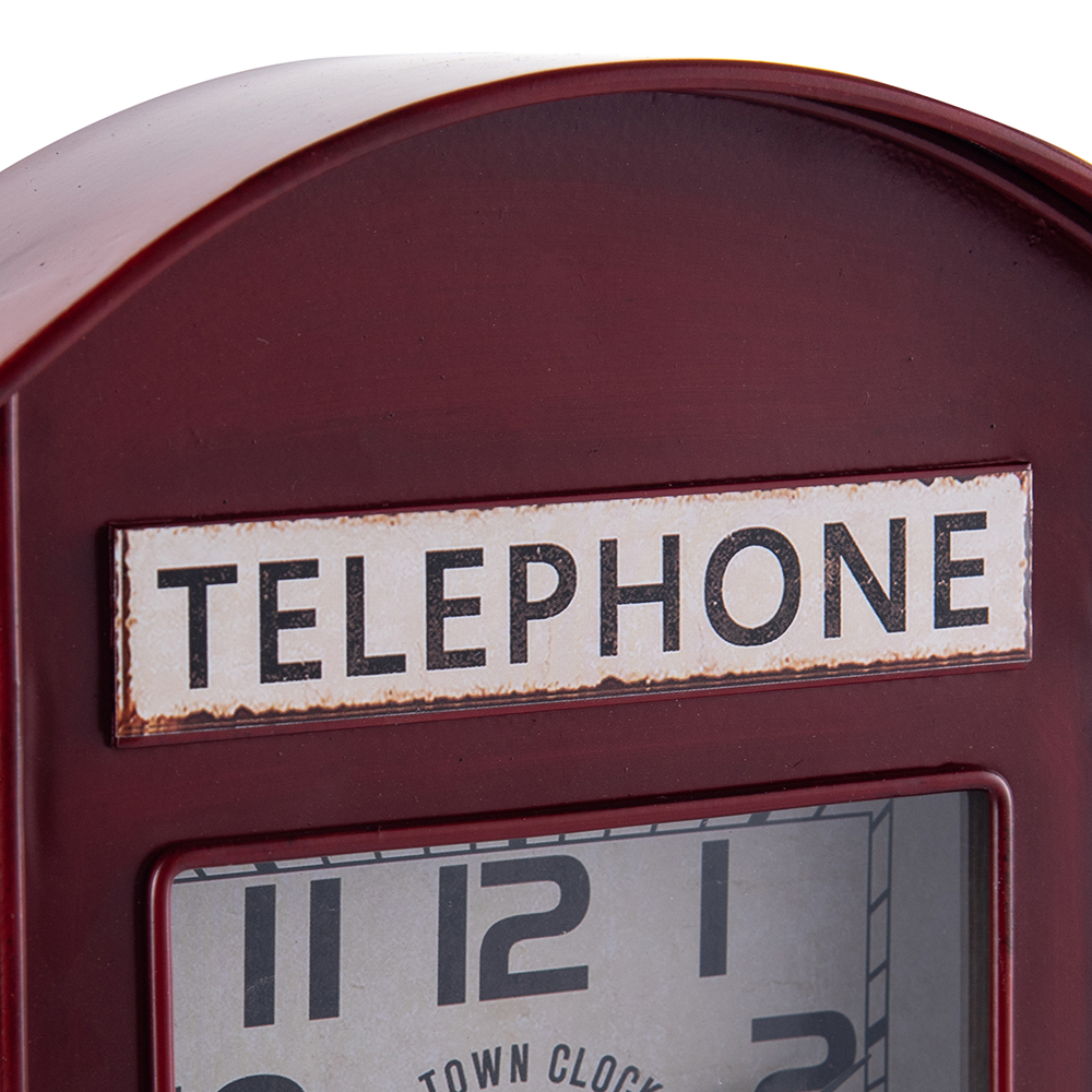 Telephone Booth Table Clock (H29.5cm) - Image 6