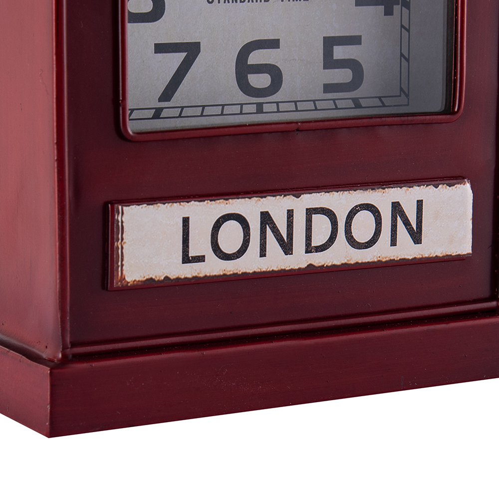 Telephone Booth Table Clock (H29.5cm) - Image 7