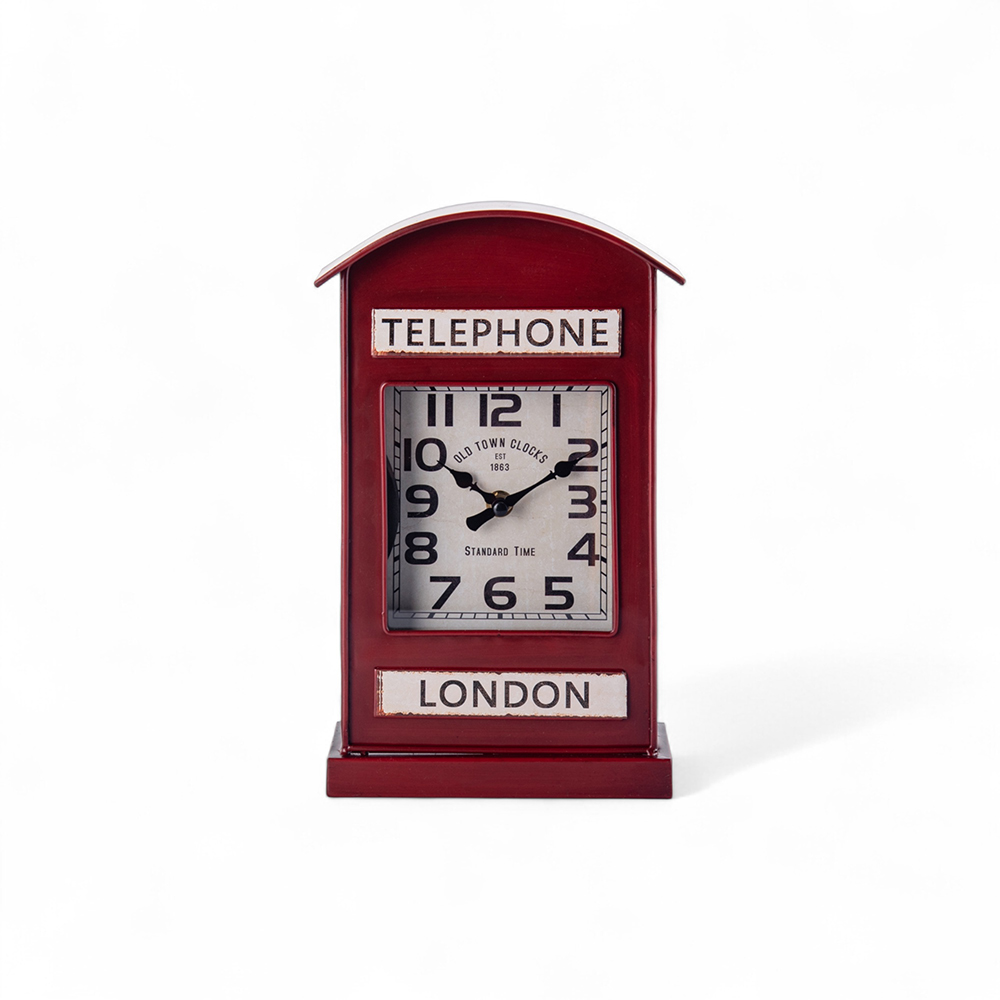 Telephone Booth Table Clock (H29.5cm) - Image 2