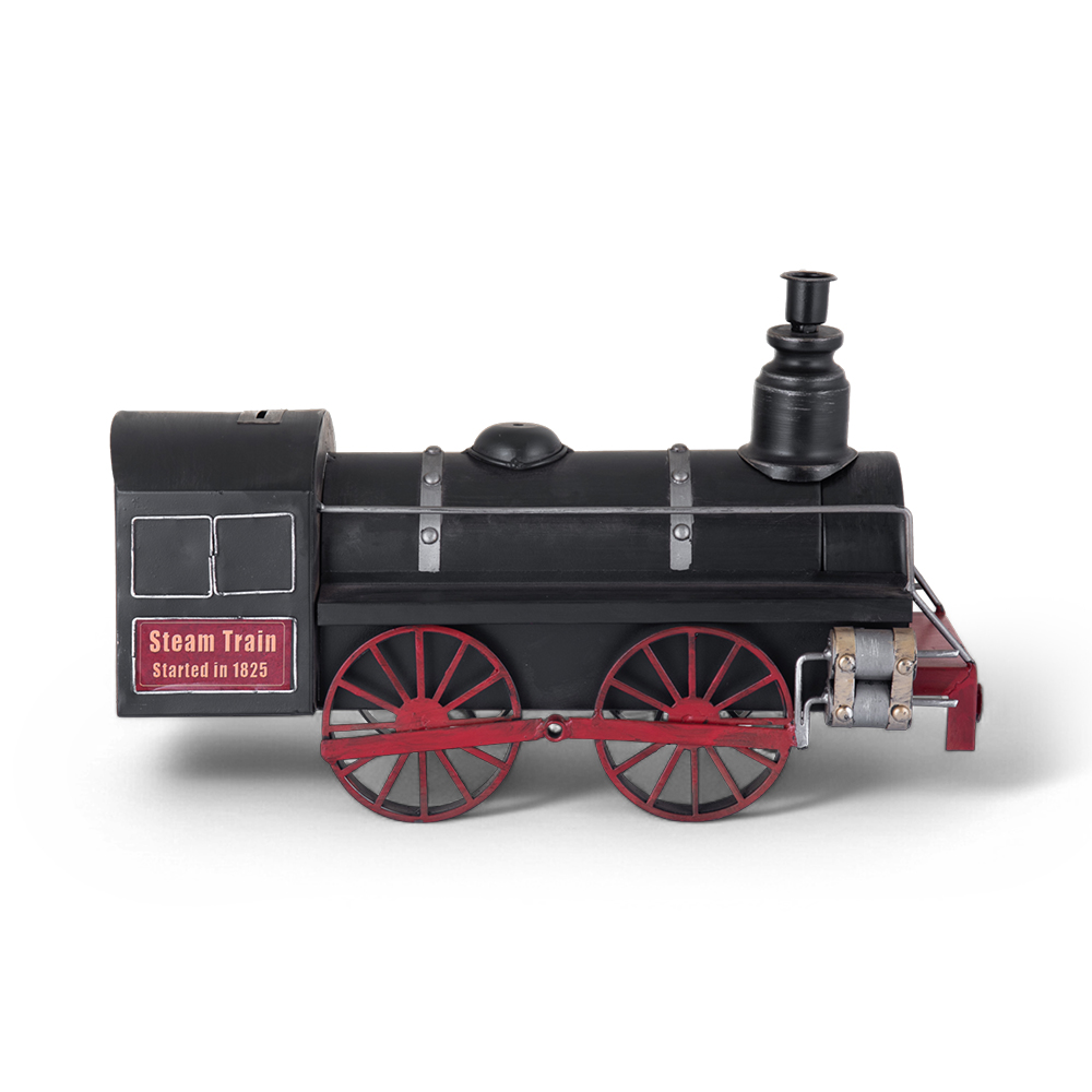 Train Table Clock with Coin Bank (H27.5cm) - Image 11