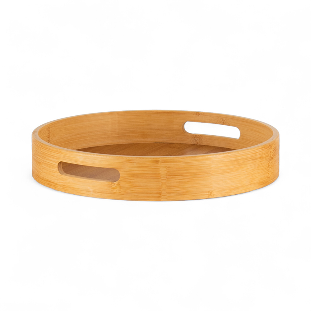 Round Bamboo Tray