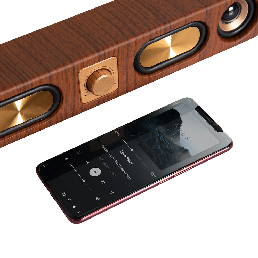 Uhome Hi-Res Retro Bluetooth Mini Soundbar - Image 7