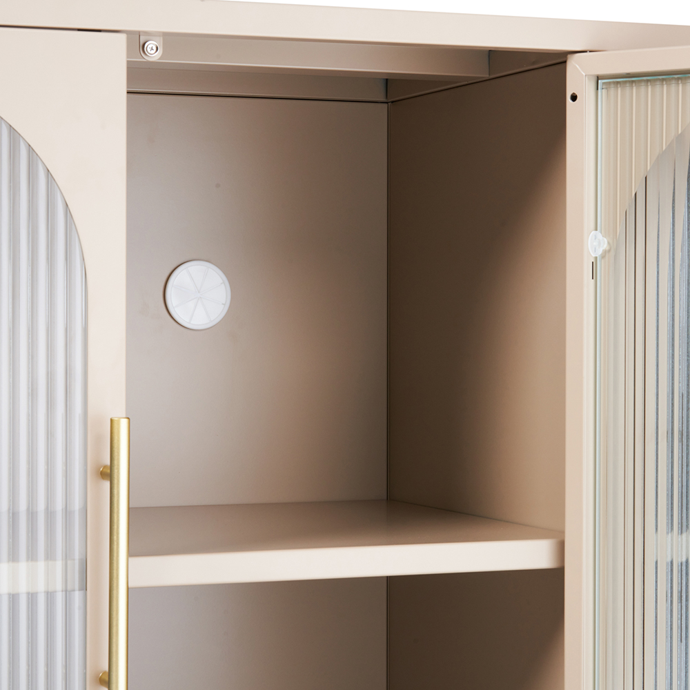 Ricca 4 Glass Doors Cabinet - Image 12